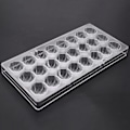 Miniatyrbillede 4 af 5: Muslingeskalformet hård chokoladeform 3d havmusling polycarbonat klar isgelé slikform