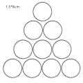 Miniatyrbillede 1 af 2: /HH/10 stk./pose 1,5 mm Universal kassettebåndmaskine remme Forskellige glatte gummi K