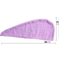 Miniatyrbillede 5 af 5: 1 stk. Mikrofiber Håndklæde til Hår Tørring Efter Bad til Kvinder og Piger - Hurtigtørrende Hætte