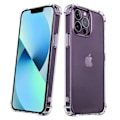 Miniatyrbillede 1 af 2: /HH/iPhone 16 - Silikone Stødsikkert Skal ekstra stødabsorberende Transparent