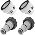Miniatyrbilde 1 av 3: /HA/4stk Starlight-intex Fit Aru Gjengepumpe Erstatningsslangeadapter