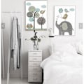 Pikkukuva 5 / 5: Wekity Grid Cartoon Animals Wall Art Canvas Print Poster,Simple Cute Simple Strokes Art Painting Decor for Home Living Room Bedroom Office and Childre