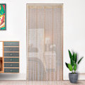 Miniatyrbild 1 av 5: Gardiner Beige Panel Mjuka Bollar Romantisk Glitter Frans Rumdelare Heminredning Bröllop Flickor Sovrum Fönster Vardagsrum Bakgrund
