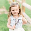 Miniatyrbilde 2 av 5: Jentetiaraer og kroner Sølv Prinsesse Tiara Rhinestone Bursdagsfest Krone Krystall Pynt Tiaraer Hodeplagg for Kvinner og Jenter,WZ-1512R