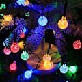 Pikkukuva 2 / 5: 6,5 metrin LED-valosarja, jossa 30 LED-lamppua, aurinkokäyttöiset koristevalot, keijusarjavalot kodin, puutarhan, terassin ja ulkokoristeluun