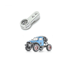 Pikkukuva 3 / 5: Metal Servo Arm Servo Horn Fms Fcx24 1/24 Rc Crawler Auto Päivitys Osia Vara Osia,hopea
