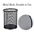 Miniatyrbillede 5 af 5: Kontorpapir Jern Mesh Penneholder Student Brevpapir Metal Gitter Skrivebord Opbevaringsspand null ingen