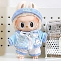Pikkukuva 1 / 4: [HH]Labubu V1 Nuken Vaatteet 17cm Juomalasi Huppari Asu Puku Blind Box Popmart Ei Alkuperäinen Blue wave rabbit