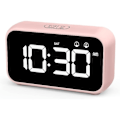 Miniatyrbillede 1 af 2: /HA/LED digitalt vækkeur med snooze-funktion, 12/24H USB-genopladelig spejloverflade til kontor i soveværelset
