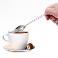 Miniatyrbillede 3 af 4: Langskaftet rustfrit stål te- og kaffeske med rustfrit stål køkkenkageform