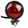 Miniatyrbillede 3 af 4: 4 stk. Sort Motorcykel Blinklys Indikatorlampe Til Chopper Bobber & 1 stk. Rød 12v Led Sort Justerbar
