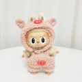 Miniatyrbild 1 av 5: [HH] 17cm Labubu Docka Kläder Tillbehör Set Mini Docka Kostym Gåva Röd Liten Svan Panda Jumpsuit Uppsättning för DIY Samlare style 16