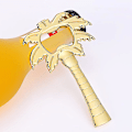 Miniatyrbild 1 av 5: 1 st flasköppnare kokosnötsträd form läsk glas keps öl palm bris flasköppnare för bröllop kök verktyg silver guld färg