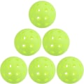 Pikkukuva 1 / 5: Ulko pickleball-pallot, 40 reikää Pickleball USA Pickleball Approved (USAPA), 6 pakkausta Pickleball-palloja sisä- ja ulkoilulajeihin, kirkkaanvihreä