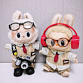 Pikkukuva 2 / 3: [HH]Labubu-vaatteet sopivat yhdelle, kahdelle ja kolmelle sukupolvelle Labubulle (vain vaatteet, nuket eivät sisälly) Red headphone