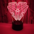 Miniatyrbilde 1 av 5: 3D Abstrakt Nattlys  Led Lys Optisk Illusjon