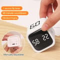 Miniatyrbilde 2 av 5: Produktivitetskube-timer med gravitasjonssensor, vendbar LED-skjerm, 4 forhåndsinnstilte tider, doble moduser, tidsstyring, nedtelling, matlaging, studier...