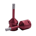 Miniatyrbillede 3 af 5: 2 stk. Dia 6mm M14 Vakuumloddet Diamantboringskerne Bits Tør Boring Bit Hul Sav Bor Bits Marbl