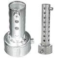Miniatyrbild 1 av 3: 2 st Silver Motorcykel Avgassystem Dämpare Insats Baffel Db Killer Ljuddämpare, 42mm X 80mm & 42mm X