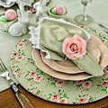 Miniatyrbilde 5 av 5: 12 stk blomsterserviettringer, håndverk vinranke design serviettholderringer borddekorasjoner for bryllup, val