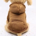 Miniatyrbilde 5 av 5: Hundegenser Genser Valp Genser Hetteklær Vinter Varme Hundekåper med Lomme for Små Mellomstore Hunder Katter Antrekk