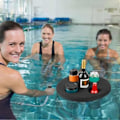 Miniatyrbilde 5 av 5: /HH/Flytende Pool Koppholder Pool Drikkeflåte med 5 Hull Flytende Brett for Poolfester Strand Spa Boblebad Flytende Verktøy
