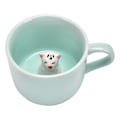 Miniatyrbilde 1 av 5: Overraskelse 3D Kaffe Krus Dyr Inne 8 oz med Kattunge, Håndlaget Keramikk Krus, Julebursdagsoverraskelse for Venner Familie eller Barn