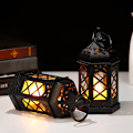 Miniatyrbillede 4 af 5: Håndskåret trælampe Håndlavet traditionelt vindue Design Art Deco lanterne Brun asiatisk orientalsk sengebord soveværelse accent usædvanlig（4stk）