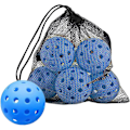 Pikkukuva 1 / 5: 6 kappaletta Pickleball-palloja Urheilupalloja Pickle Ball Standard Precision Portable 40 reikää harjoitteluun Urheiluammattimainen suorituskyky
