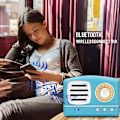 Pikkukuva 3 / 4: Kannettava Bluetooth-retrokaiutin, langaton miniretroradio, jossa rikas basso ja stereoääni
