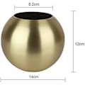 Miniatyrbillede 2 af 4: Rustfri Stål Kugleformet Vase - Perfekt Til Blomster Og Planter Til Bryllup, Fest Og DIY Dekoration