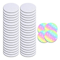 Miniatyrbilde 1 av 4: 60 stk sublimering blanke coasters, sirkulære blanke coasters for termisk sublimering DIY-håndverk, bil co