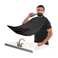 Miniatyrbillede 1 af 2: /HH/Forklæde til barbering og skæg - opsamler skægget - Barber Cape Sort