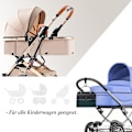 Miniatyrbild 5 av 5: 2 st barnvagnskrokar, shoppingkrokar, barnvagnsväskekrokar, barnvagnskrokar med kardborreband, universell passform