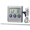 Miniatyrbild 1 av 4: /HA/Högprecisionsgrill metall järn skal mat digital display termometer utomhus grill termometer timer-50 grader--250 grader