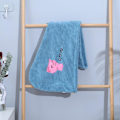 Pikkukuva 3 / 5: Pehmeä mikrokuitu sametti Lady Quick Drying Hat 1PC mikrokuitu kylpyhuone pyyhe hiukset kuiva hattu kylpy suihku hattu työkalu Cap Wrap Head pyyhe