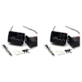 Miniatyrbild 1 av 5: 2x -17b Akustisk gitarr Eq förförstärkare med digital procedding tuner 3 band Eq equalizer med tuner Guit