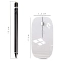 Miniatyrbild 5 av 5: 2x Trådlös Mus för Air Bluetooth Mus för Pro Air Laptop Windows Bluetooth Mus