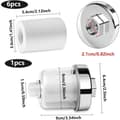 Miniatyrbilde 2 av 5: Dusjvannfilter Anti-kalk dusjfilter med 6 Thic, ZQKLA
