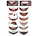 Pikkukuva 1 / 2: /HH/ Halloween-tatuointitarrat Iso suu tatuoinnit A A