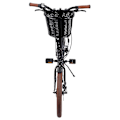 Miniatyrbillede 5 af 5: Fletcykelkurv i pileflet med stropper til 12-16 tommer cruiser/bycykler børnecykel
