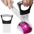Miniatyrbillede 1 af 5: SDIGV Løg Holder til Skæring, Citron Skærer Løg Cutter til Skæring, Grøntsagssnitter til Kartoffel og Tomat, Avocadoer, Æg, Mad Slicer Assistent T