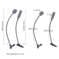 Miniatyrbillede 2 af 2: /HA/2 stk. Til Starlink V2 Kabel SPX til RJ45 Adapter Ethernetkabel Konverter CAT5E 26AWGx4P D-stik 12