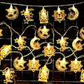 Pikkukuva 1 / 3: /HH/ Ramadan-valosarja 3M 20 lamppua, Ramadan-tähti- ja kuunvalot, Ramadan-valosarja Eid-valosarja paristoilla kodin sisustukseen, Kareem-koriste valkoinen