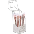 Miniatyrbillede 2 af 5: Støvfri makeupbørste opbevaringsboks Flip Transparent Akryl Makeupbørste boks