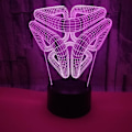 Miniatyrbilde 3 av 5: 3D Abstrakt Nattlys  Led Lys Optisk Illusjon