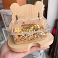 Miniatyrbillede 2 af 4: Hamster madskål med stativ til marsvin, mus, chinchillaer og andre smådyr