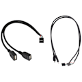 Miniatyrbillede 1 af 3: 1x 30cm 10 Pin Motherboard Usb 2.0 Adapter Y Splitter Kabel & 2x 50cm 5 Pin Motherboard Extender Kabel