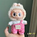 Miniatyrbild 1 av 3: [HH] 17 cm Original Labubus Kläder Original Designer Tillbehör Plyschdockor Leksak Söt Nyckelring Kläder Labubu LBB-33 only clothes no toys