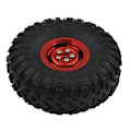 Pikkukuva 1 / 5: For Mn Rc Car Metal Tire Hub Rim For 1/12 Mn90 Mn91 Mn99 Mn99s Climbing Car Upgrade Parts Kit(tire)